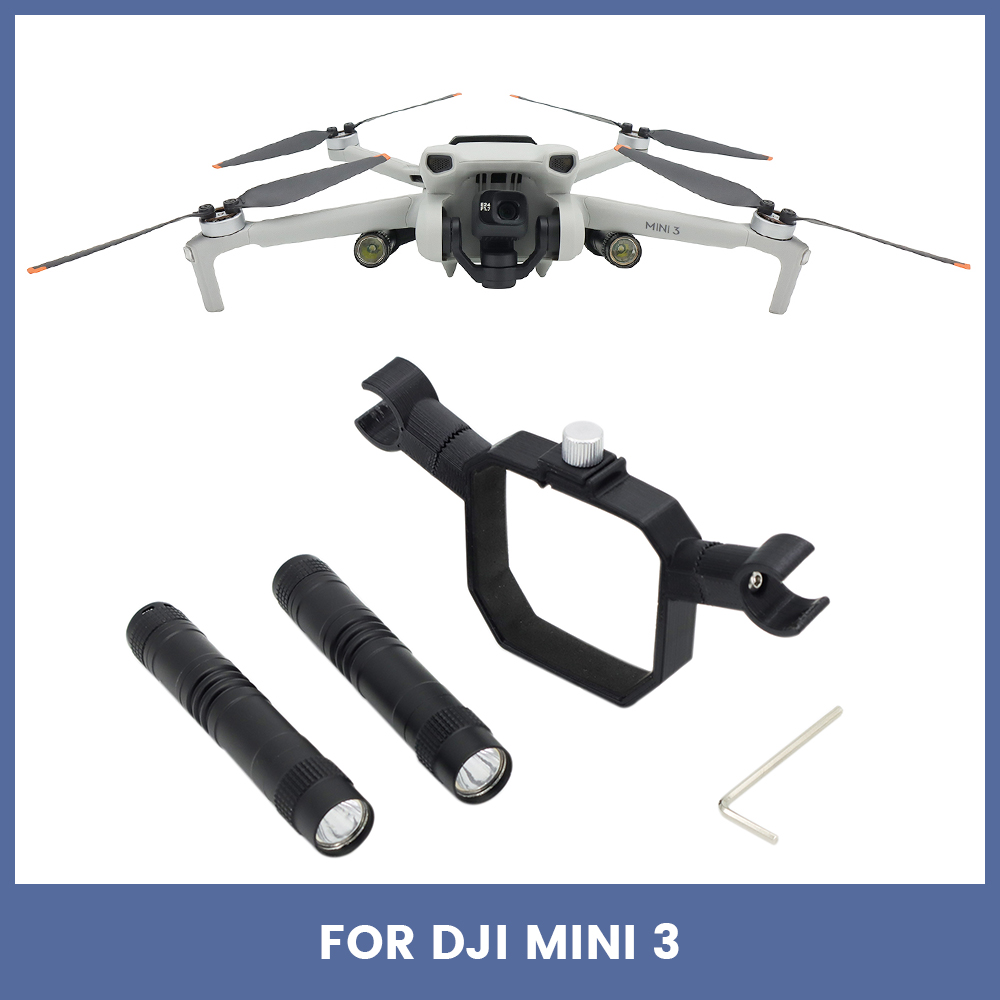 Drone Landing Gear - LED-Suchscheinwerfer-Nachtlicht für Mini 3 Pro, einstellbare