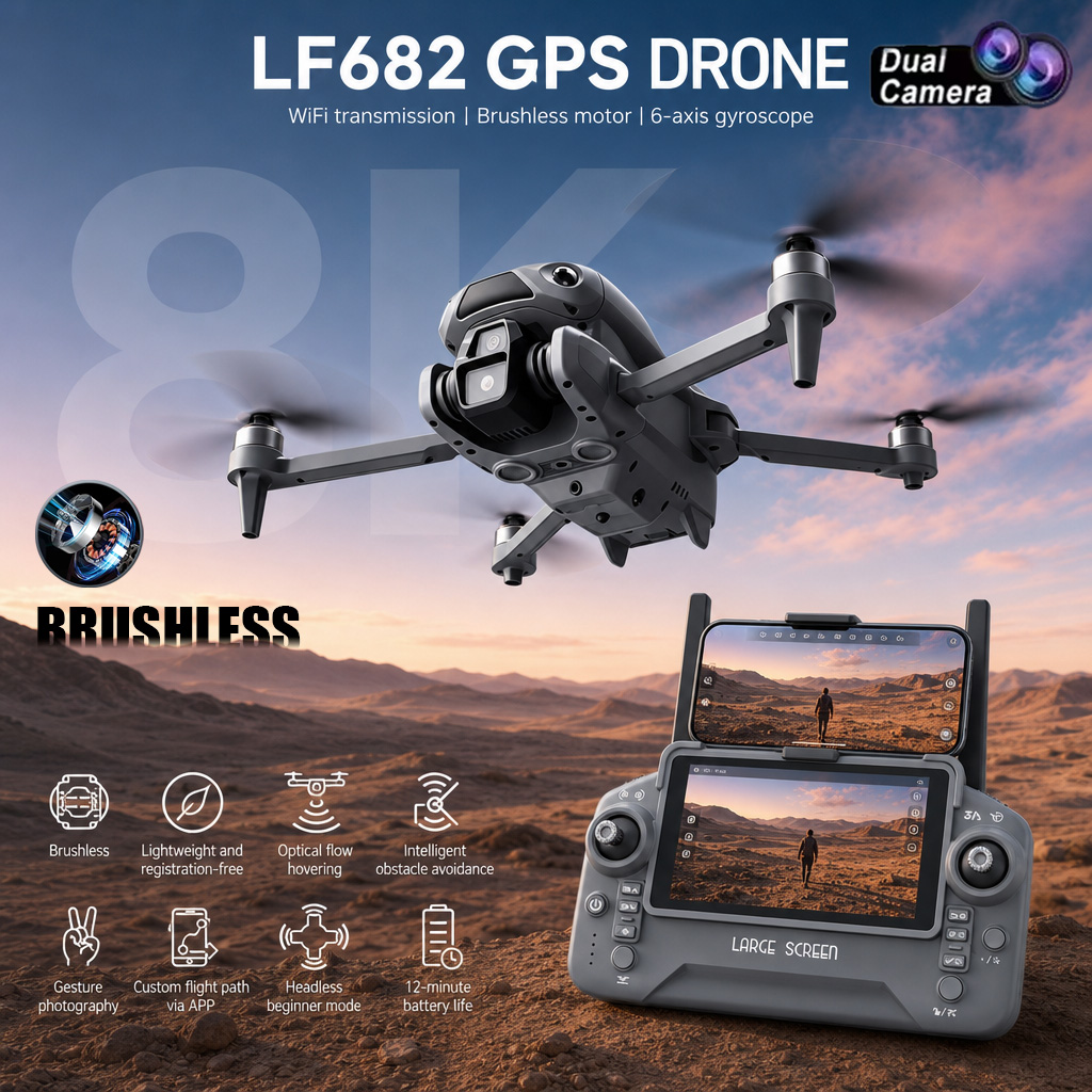 Neue LF682 Drohne mit 8K Dual- – Drone Gps Module Bewertung und Preis